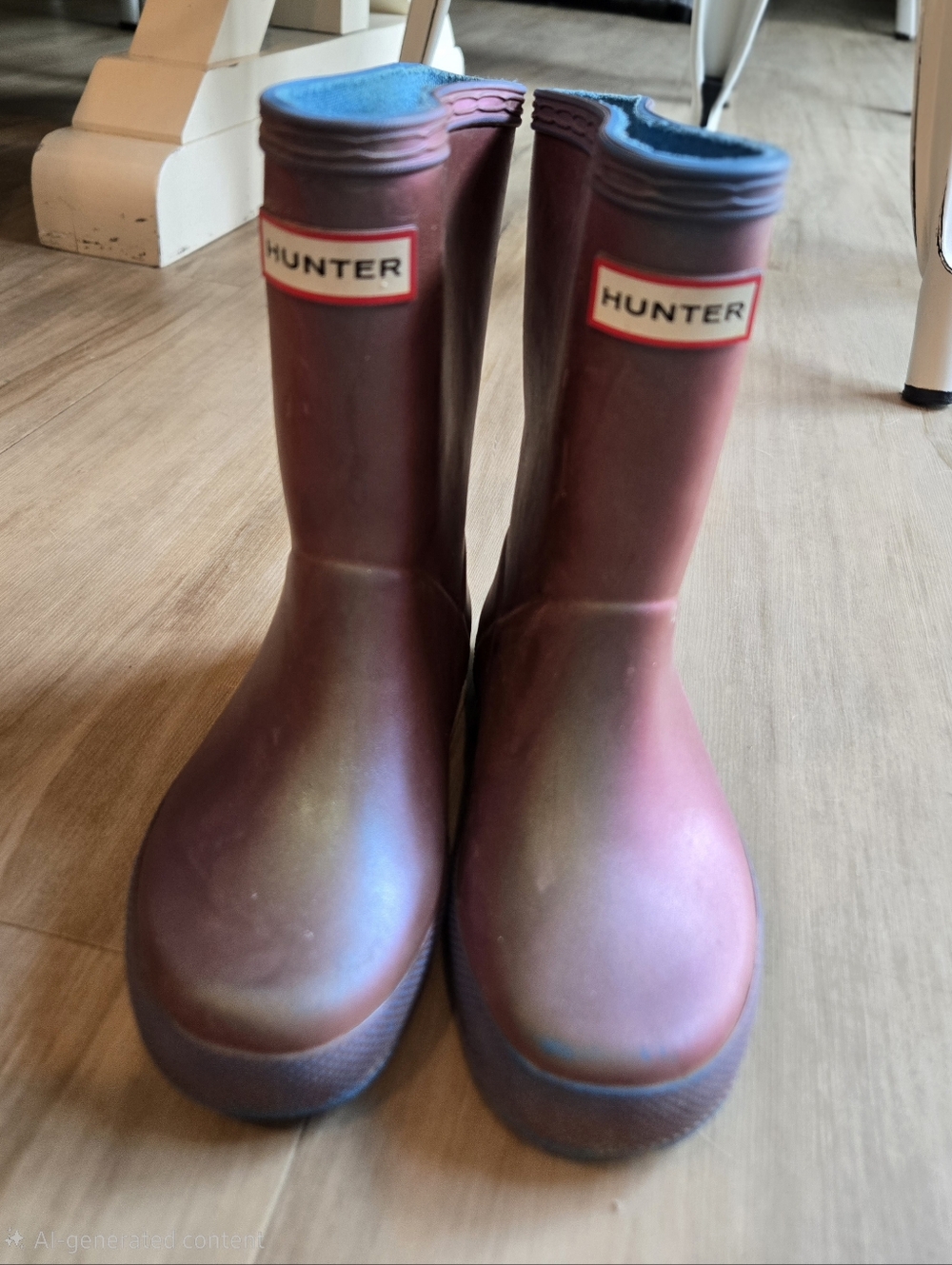 Kids Hunter Nebula Purple Rain Boots